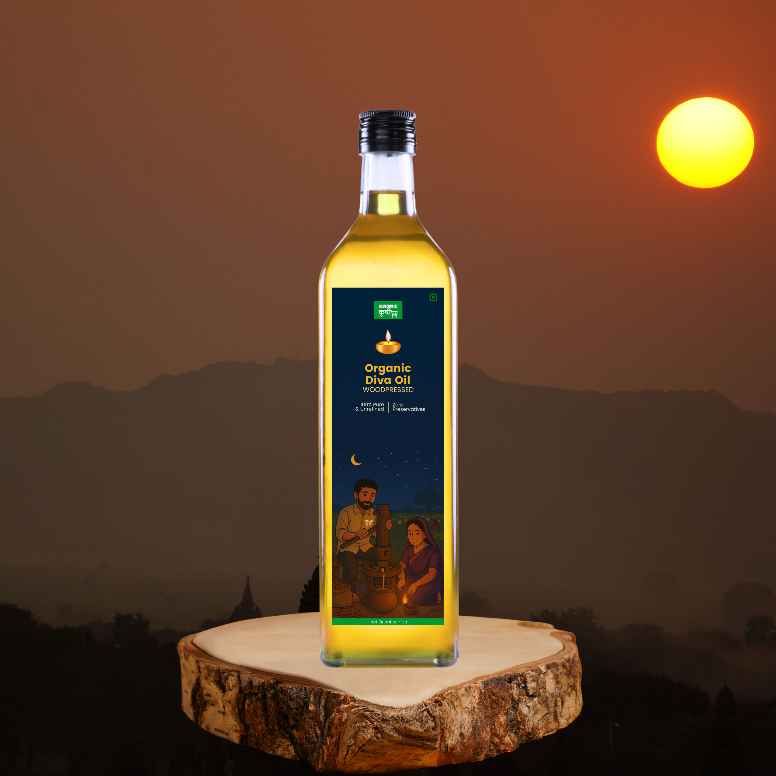 Diva Oil – 100% Pure, Natural & Sacred Oil for Pooja and Spiritual Rituals