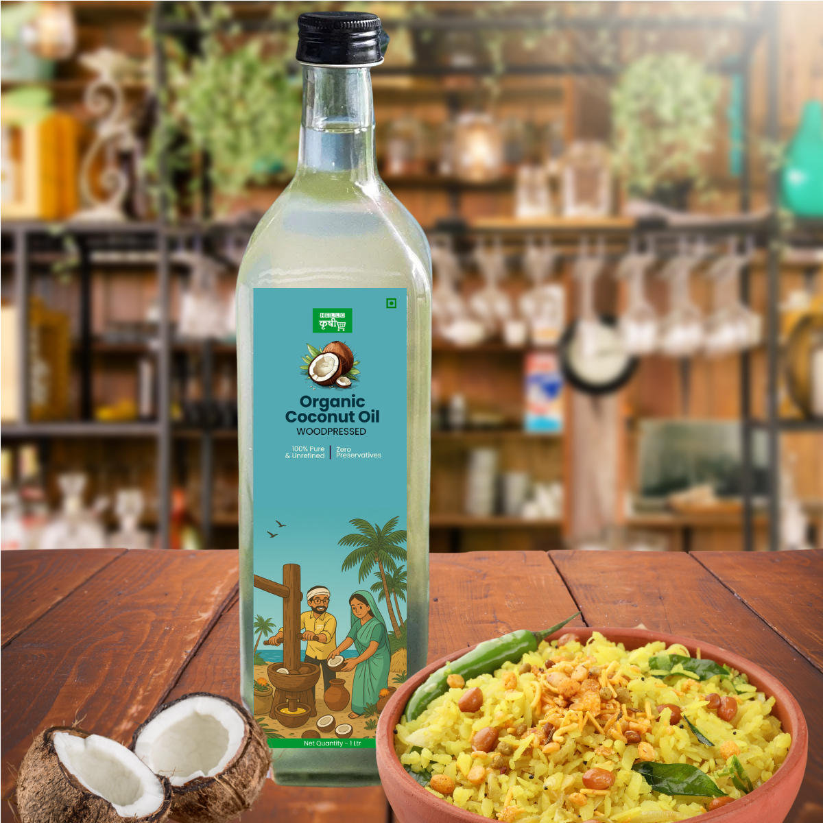 Coconut Oil –  Wood-Pressed, Unrefined & Traditionally Pure