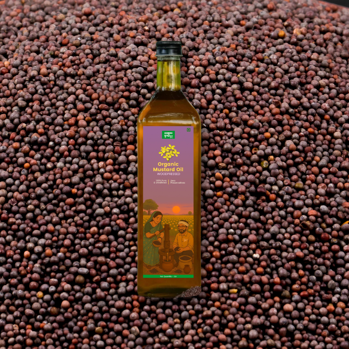 Mustard Oil (Mohari) – Wooden Pressed, Pure, Traditional & Bold in Flavor