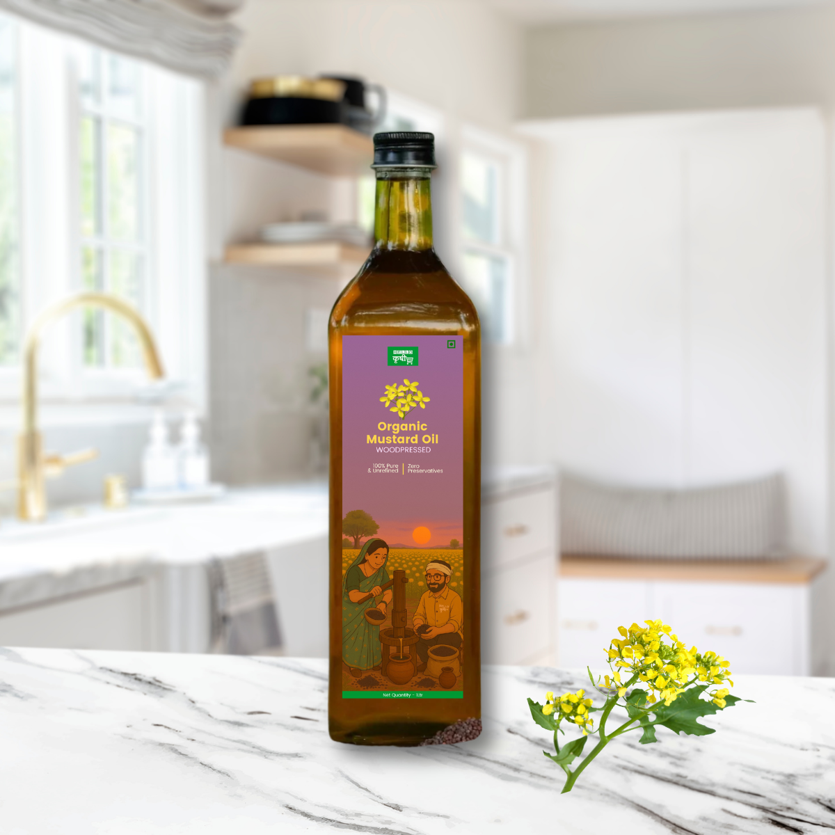 Mustard Oil (Mohari) – Wooden Pressed, Pure, Traditional & Bold in Flavor