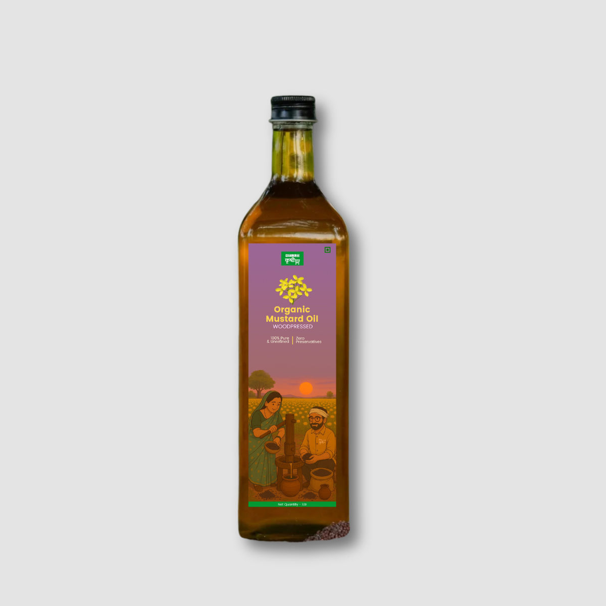 Mustard Oil (Mohari) – Wooden Pressed, Pure, Traditional & Bold in Flavor