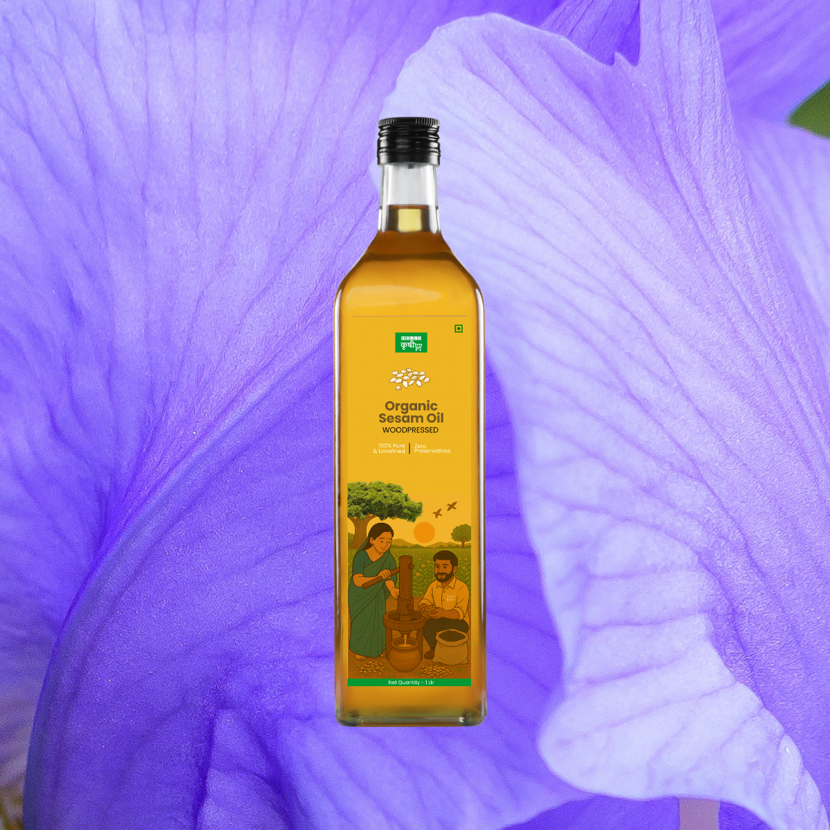 Sesame Oil (Til Oil) – Wood Pressed, Traditional, Nutrient-Rich & Multi-Use