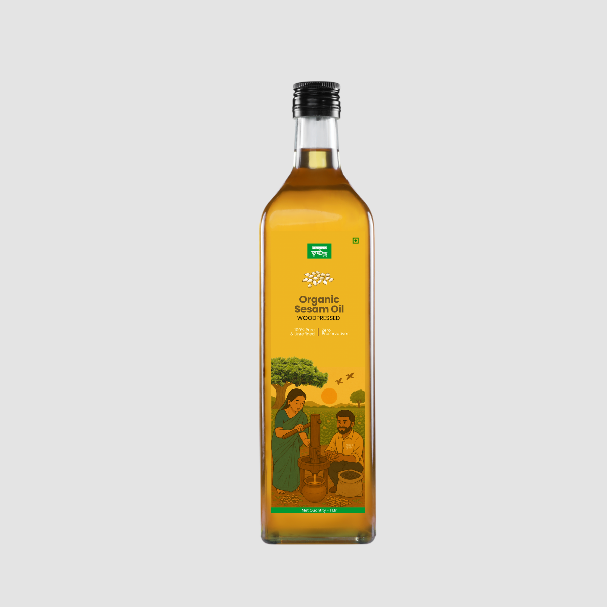 Sesame Oil (Til Oil) – Wood Pressed, Traditional, Nutrient-Rich & Multi-Use